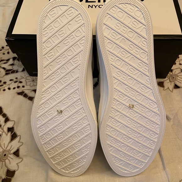 NIB J/SLIDES WHITE SAND NAPPA SUEDE GABBIE Size 6.5 - Picture 2 of 6